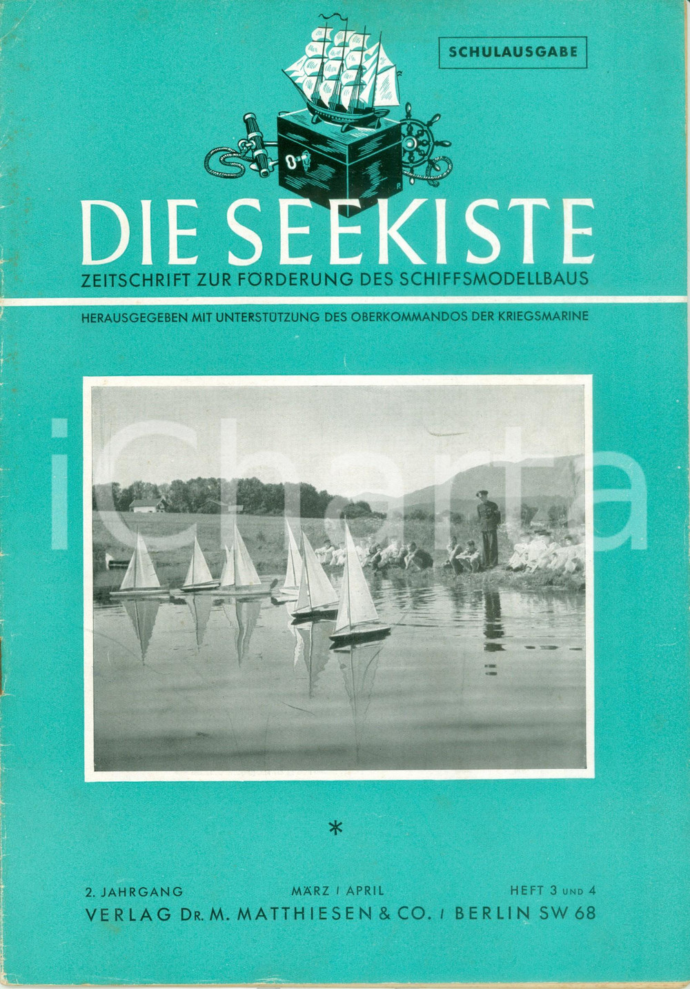 Giornale, rivista storica 1942 DIE SEEKISTE Rivista modellismo nautico Un veliero ILLUSTRATO 1