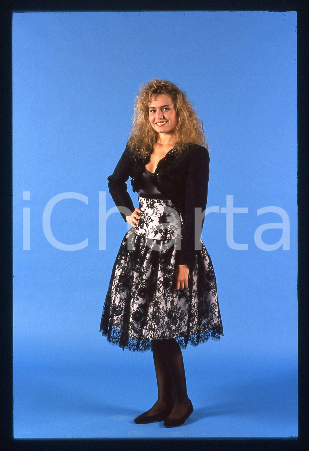 35mm vintage slide* 1989 CANALE 5 Ylenia CARRISI - Ritratto della showgirl (24)