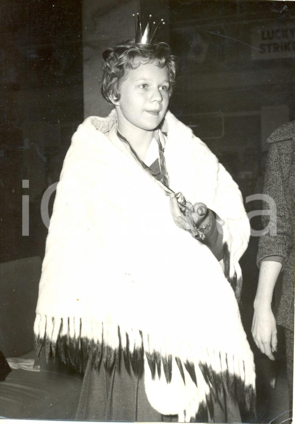 Fotografia d epoca originale 1959 ROMA Annie BOTNEN di MOROKULIEN arriva a Ciampino Foto 15x20 1