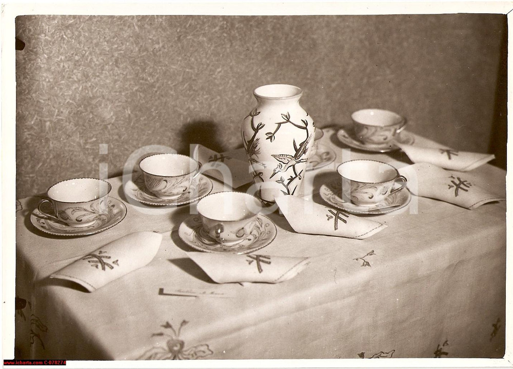 Fotografia d epoca originale 1935 Milano CERAMICHE DELLE ORSOLINE Via Borghetto FOTO 1