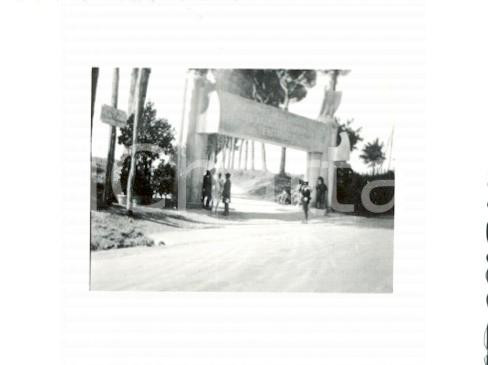 Fotografia d epoca originale 1937 ROMA PARIOLI Ingresso campo Truppe Coloniali AFRICA ITALIANA Foto 6,5x5 1