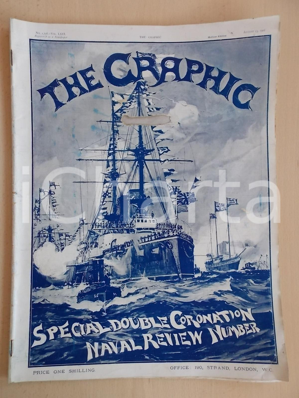 Giornale, rivista storica 1902 THE GRAPHIC Special Double Coronation NAVAL Review Number vol. LXVI nÂ° 1708 1