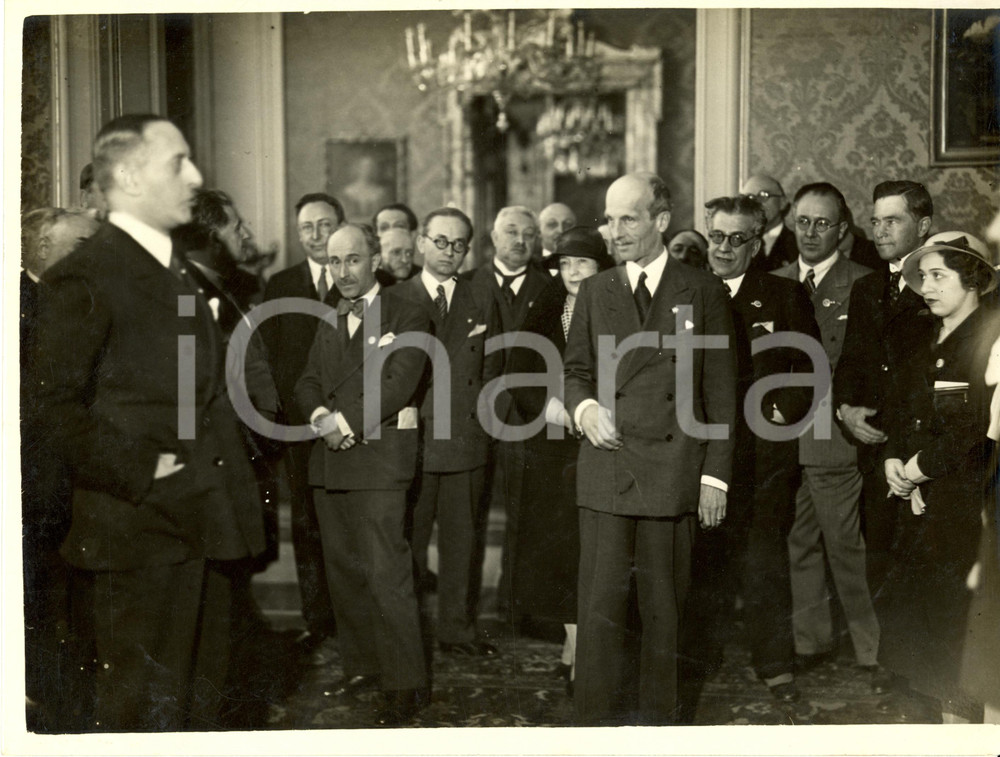 Fotografia d epoca originale 1933 MILANO Carlo RADICE FOSSATI Congresso Mercanti Arte Antica e Moderna Foto 1