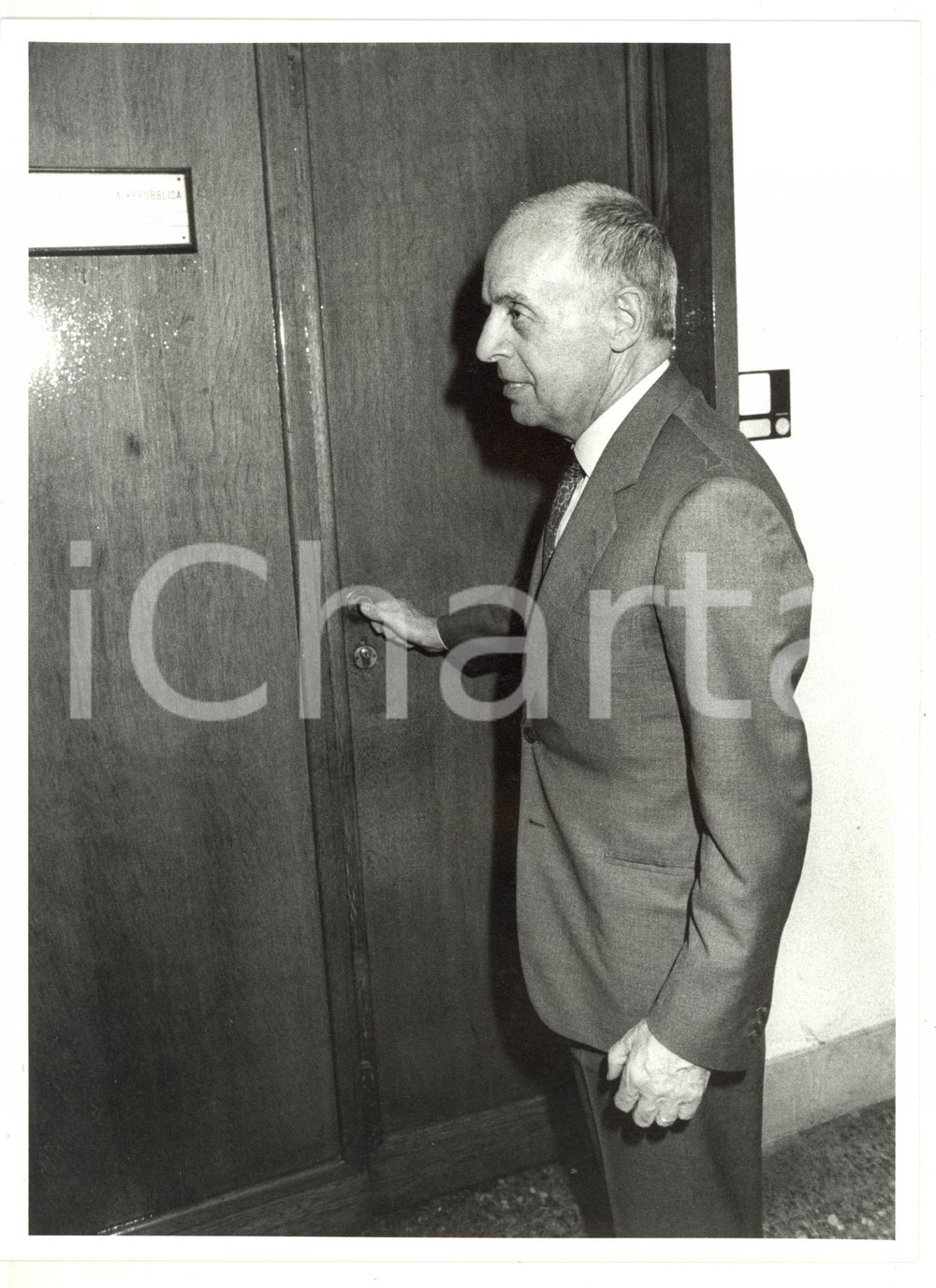 1985 ca BRESCIA Mario SCHIMBERNI alla porta di Pier Luigi DELL'OSSO - Foto 24x18