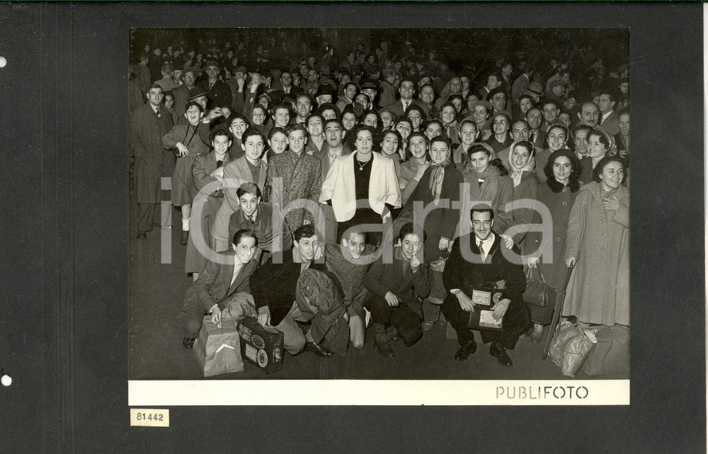 1950 LONDON Coro del TEATRO ALLA SCALA al rientro dalla tournée *Foto 35x25