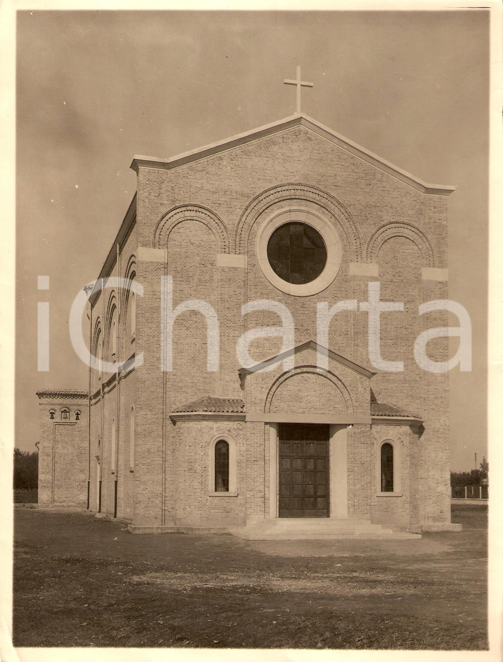 Fotografia d'epoca originale 1934 MIRA (VE) Chiesa parrocchiale di MARANO VENEZIANO 1