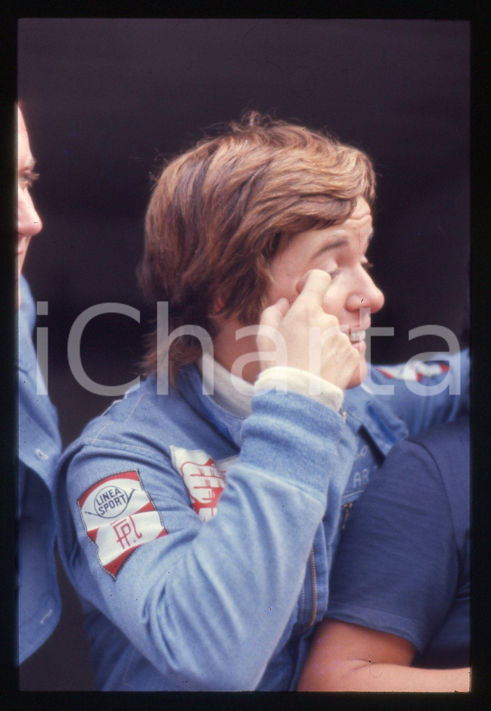 35mm vintage slide* 1975 FORMULA 1 Lella LOMBARDI scuderia MARCH - Ritratto