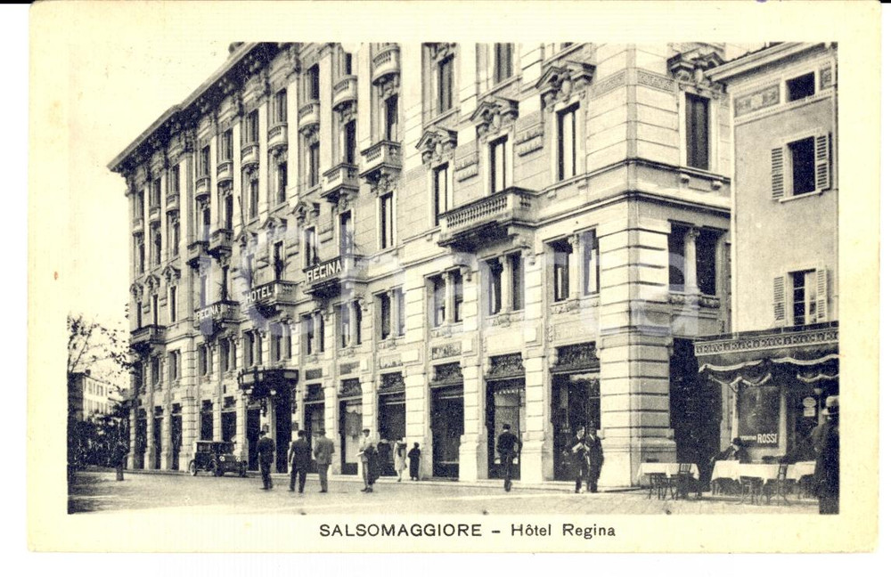 Cartolina originale da collezione 1930 ca SALSOMAGGIORE PR Ingresso dell HOTEL REGINA Cartolina FP VG 1