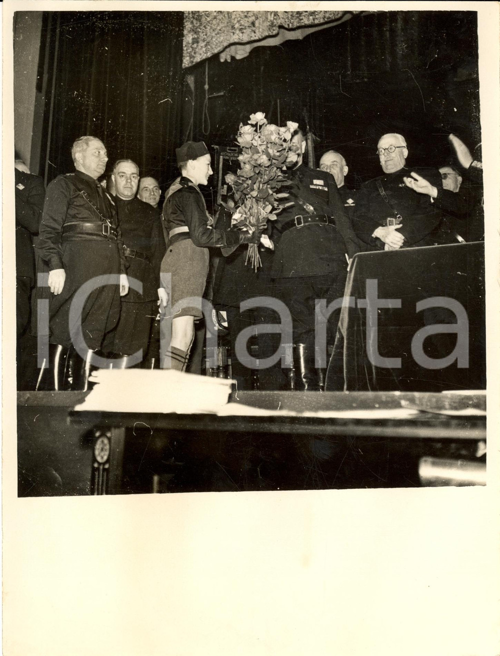 Fotografia d epoca originale 1936 MILANO Giornata del NATALE DI ROMA al Teatro DAL VERME Fotografia 1