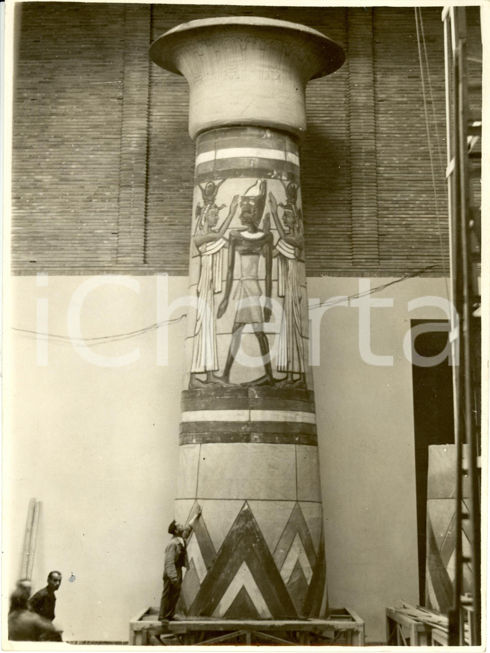 Fotografia d epoca originale 1938 MILANO Teatro Colonna Egiziana allestimento AIDA Estate Musicale Fotografia 1