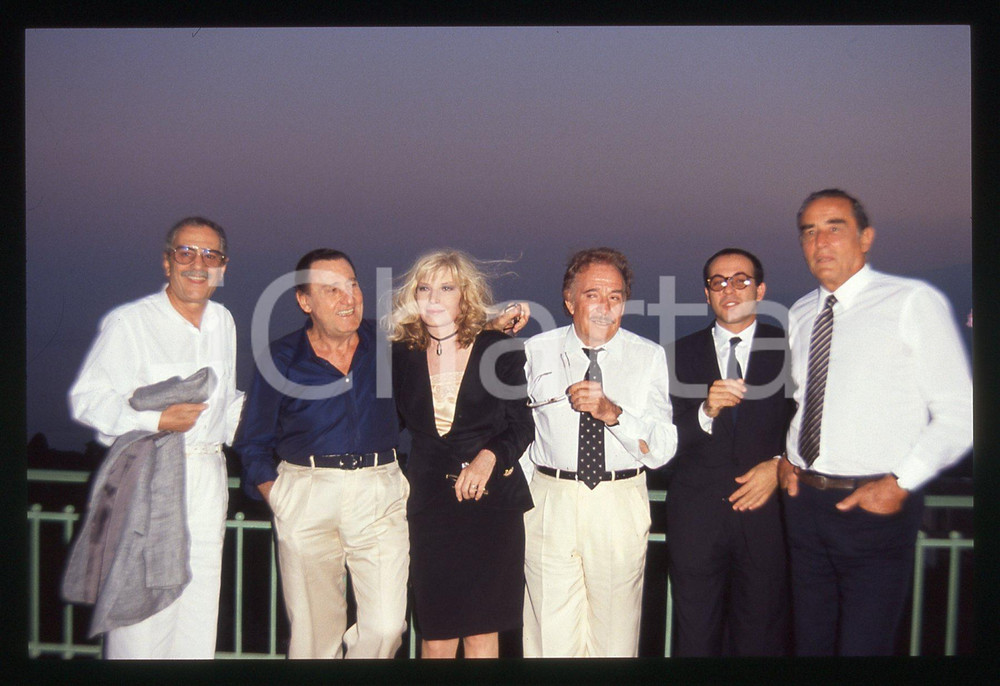 35mm vintage slide* 1990 TAORMINA Vittorio GASSMAN Monica VITTI Alberto SORDI 1