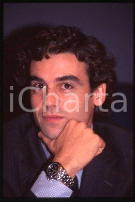Francesco IACONO MILANO Conferenza stampa Ritratto 1995  *35 mm vintage slide 6