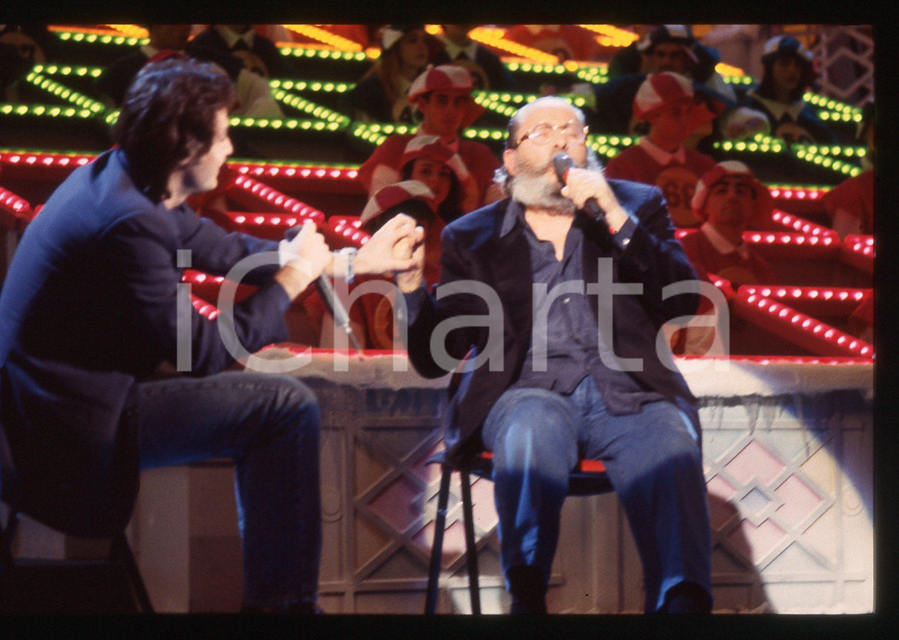 35mm vintage slide* 1993 SANREMO Massimo e Domenico MODUGNO cantano DELFINI (15)