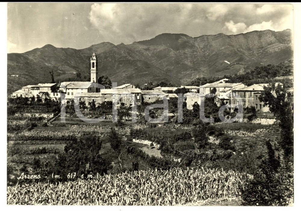 Cartolina originale da collezione 1955 NE GE Veduta della frazione di ARZENO Cartolina postale FG VG 1