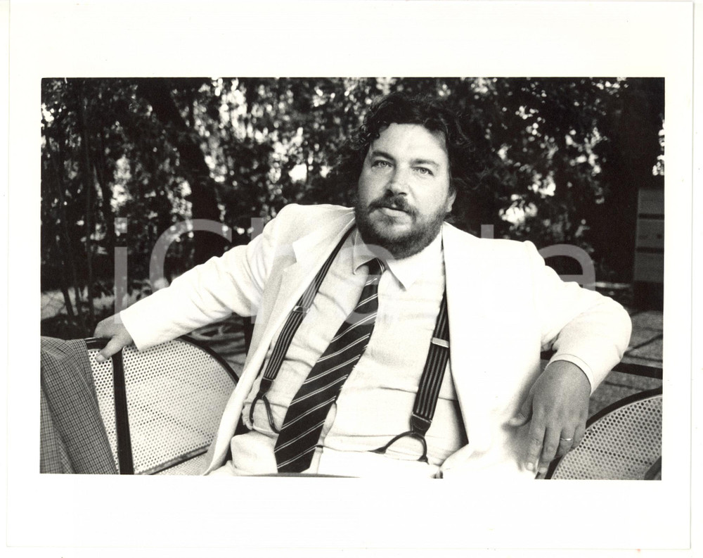 1990 ca ROMA Ritratto del giornalista Giuliano FERRARA *Foto VINTAGE 25x20 cm