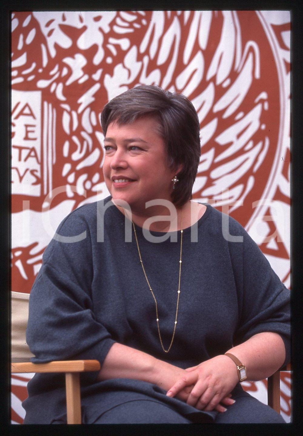 35mm vintage slide*1993 VENEZIA - CINEMA -  Kathy BATES alla Mostra del Cinema 3