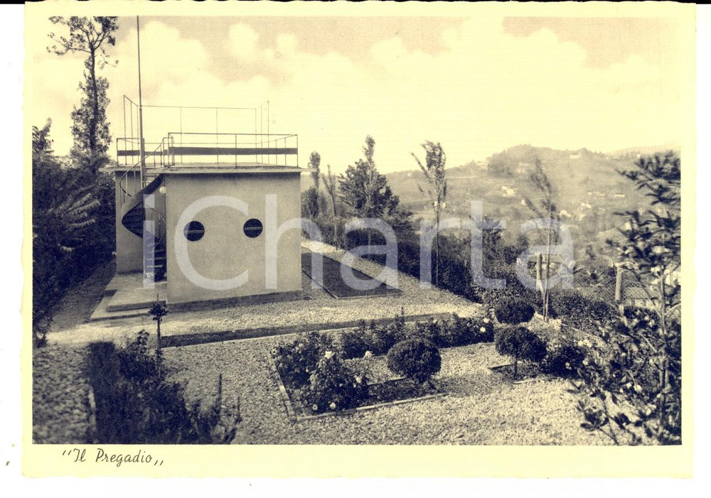 Cartolina originale da collezione 1950 ca Collina di TORINO (?) Il Pregadio di Aldo Morbelli - Esterno *Cartolina 1