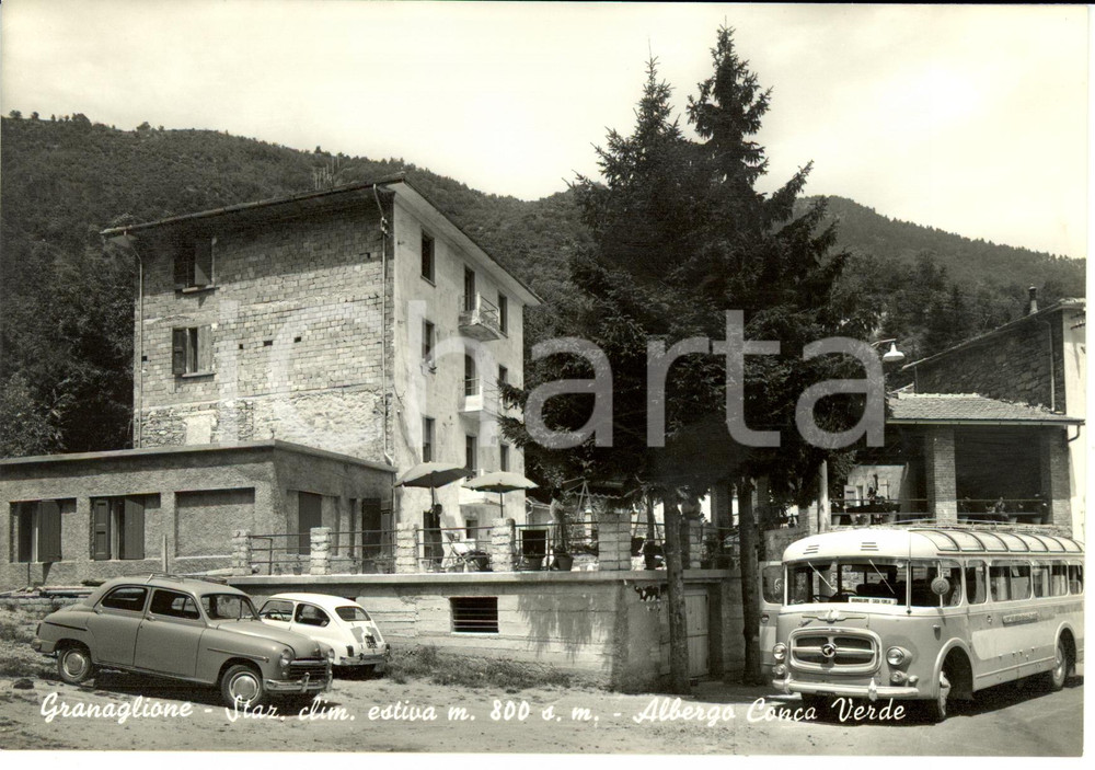 Cartolina originale da collezione 1960 ca GRANAGLIONE BO Albergo Conca Verde Cartolina postale FG NV 1
