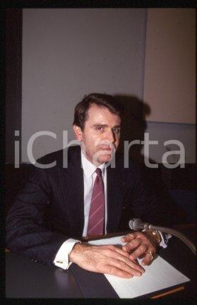 35mm vintage slide* 1992 ca MILAN Thierry de MONTBRIAL French economist (7)