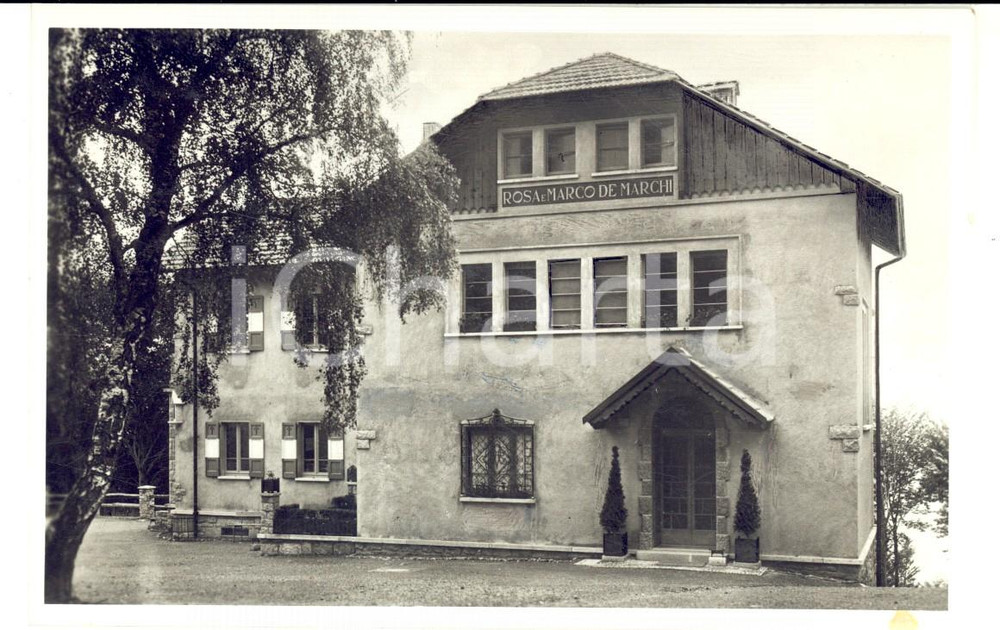 Cartolina originale da collezione 1938 VALGANNA Villaggio Alpino PIAMBELLO  Villa DE MARCHI Cartolina FP 1