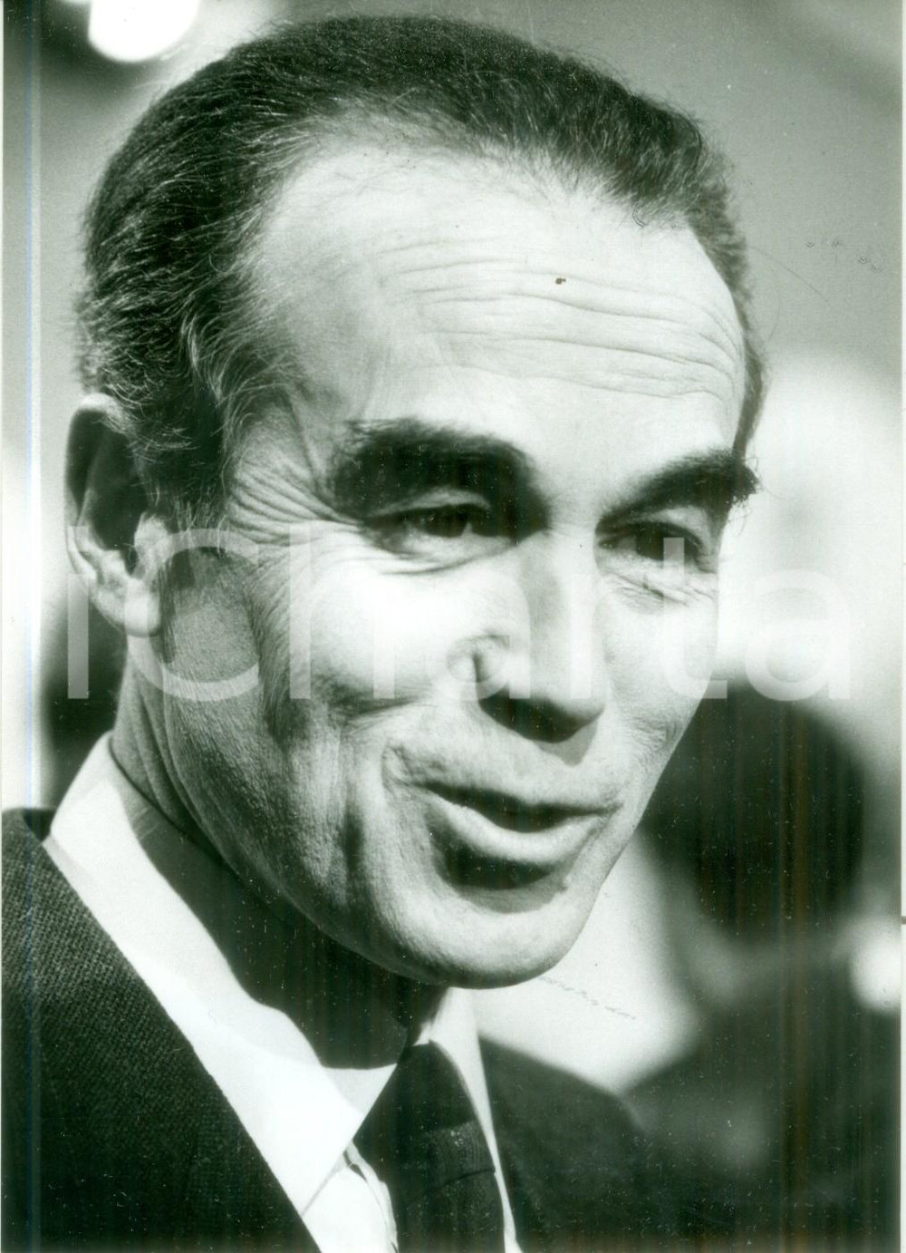 Fotografia d epoca originale 1985 PARIS Ministro Robert BADINTER ospite a L Heure de la VeritÃ© Fotografia 1