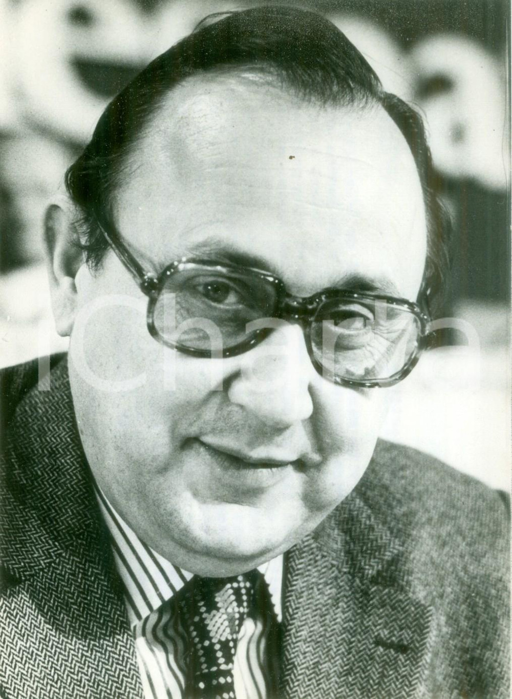 Fotografia d epoca originale 1975 ca GERMANIA HansDietrich GENSCHER Ministro affari interni Fotografia 1