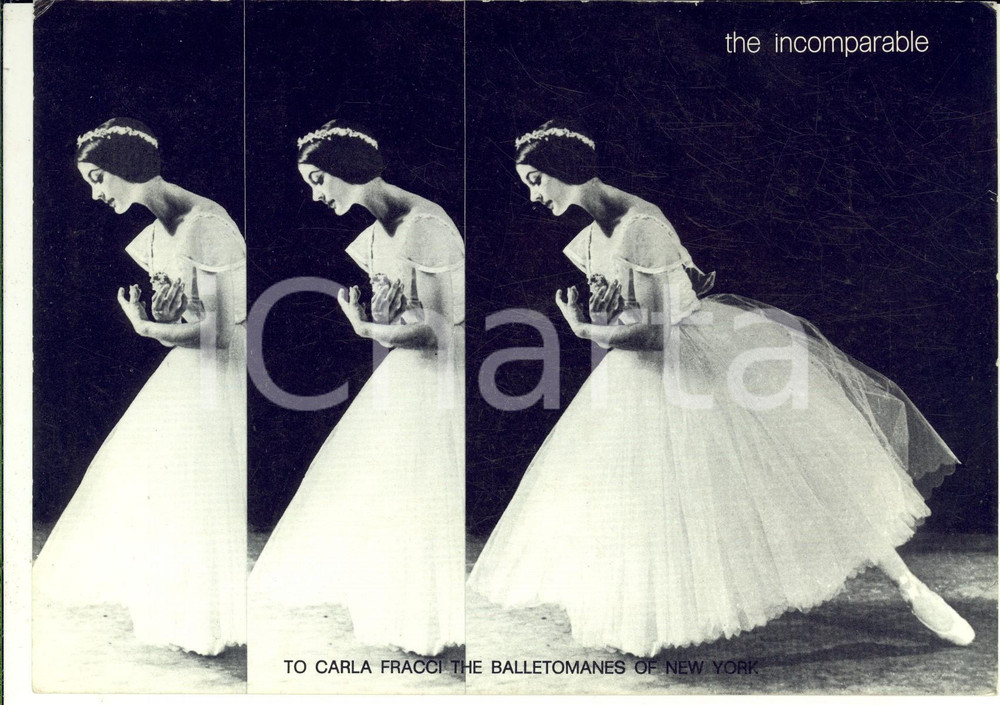 Materiale pubblicitario d’epoca 1972 STORIA POSTALE ARENA DI VERONA 50Â° Festival  Carla FRACCI 21x15 FDC 1