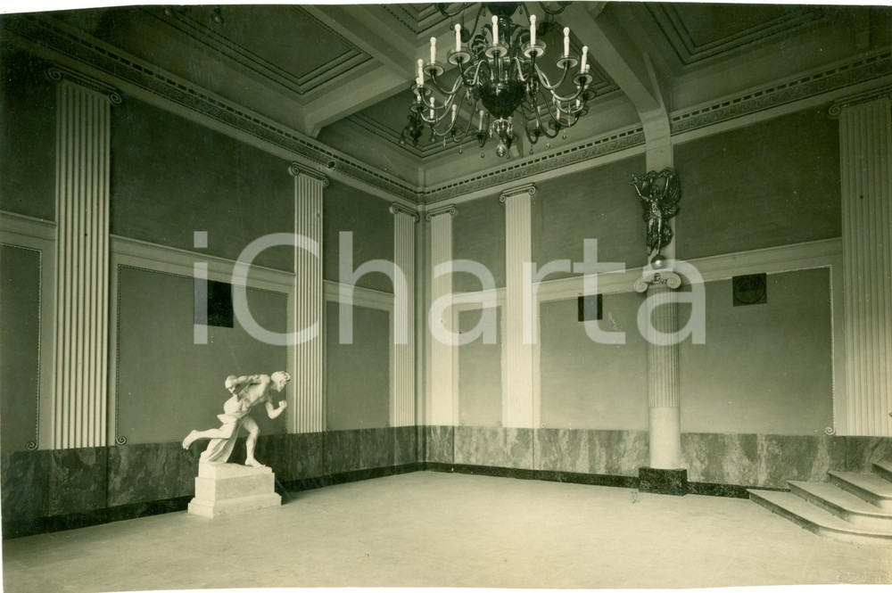 Fotografia d epoca originale 1930 ca RAGUSA Sala Reale del Castello di DONNAFUGATA Fotografia 1
