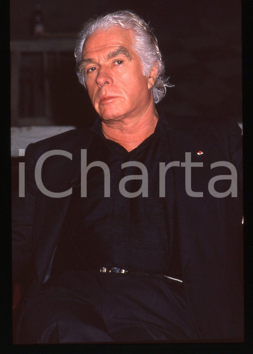 35mm vintage slide* 1990 ca MILANO Giorgio STREHLER Ritratto regista teatrale *9