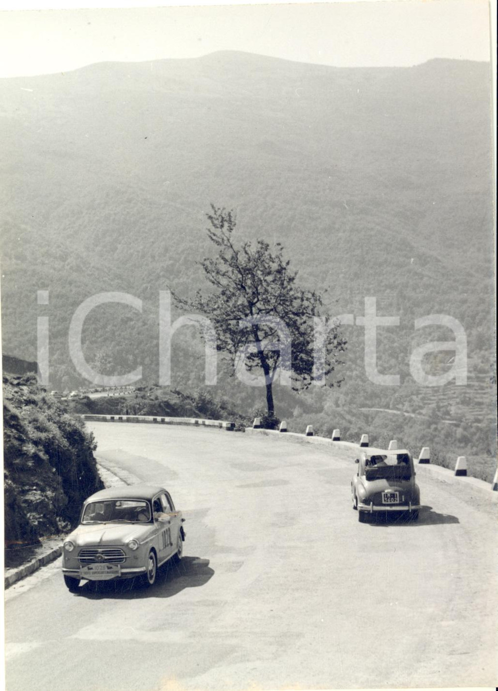 1956 AUTOMOBILISMO Trofeo SUPERCORTEMAGGIORE - Passaggio al Colle di Nava *Foto