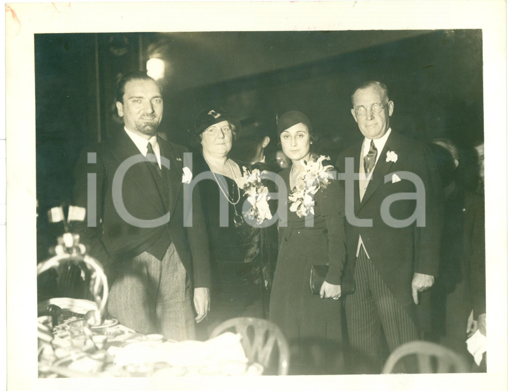 Fotografia d epoca originale 1931 PHILADELPHIA USA Visita Ministro Dino GRANDI Fotografia 1