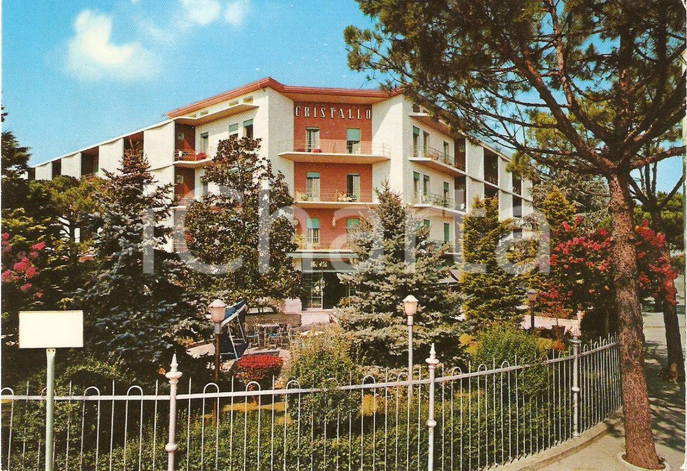 Cartolina originale da collezione 1972 MONTEGROTTO TERME PD Hotel CRISTALLO Vintage Cartolina FG VG 1