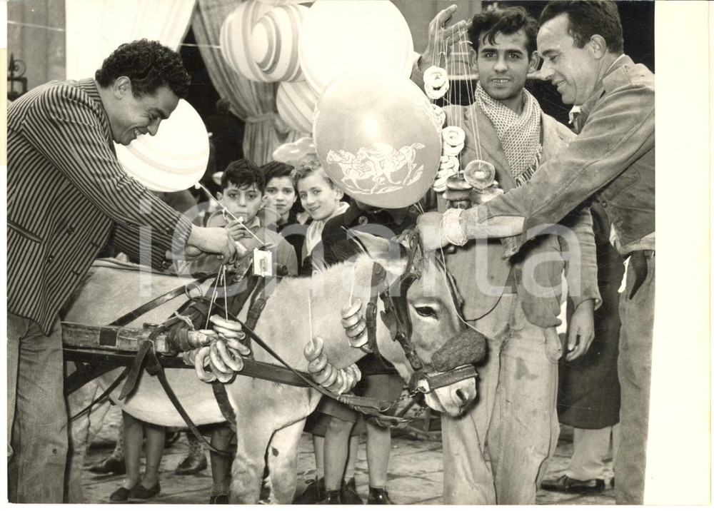 1958 NAPOLI Festa S. Antonio Abate - Benedizione di un cavallino - Foto 18x13