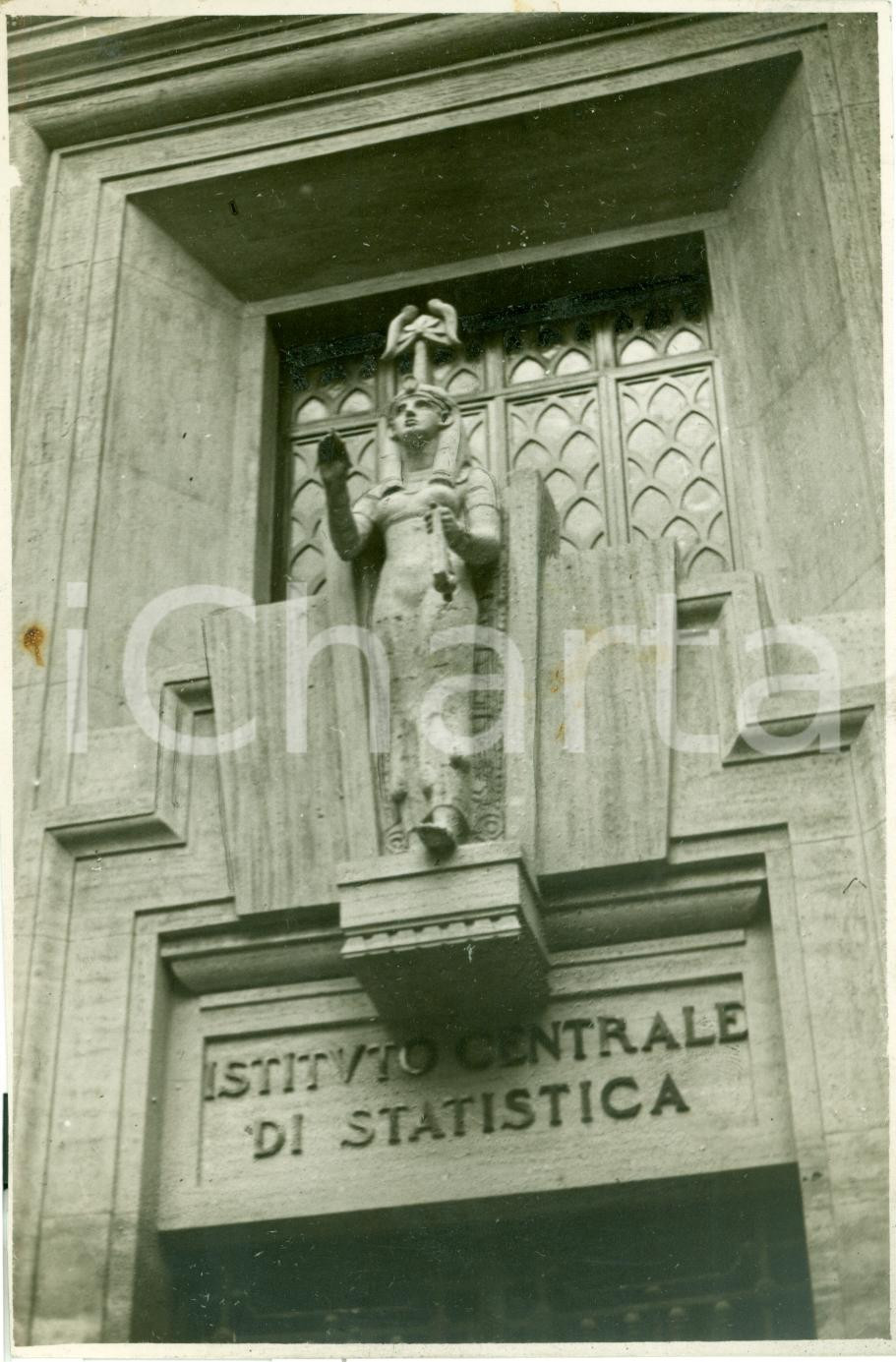 Fotografia d epoca originale 1931 ROMA Portone del nuovo Palazzo della STATISTICA Fotografia 1