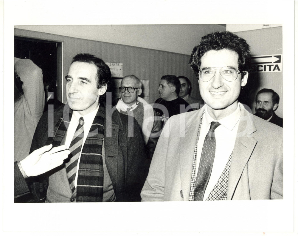 1990 ca PSI Ritratto di Paolo PILLITTERI - Fotografia VINTAGE 25x20 cm