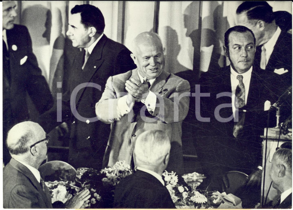 1959 NEW YORK Hotel Commodore - Nikita KRUSCEV Andrej GROMYKO Robert WAGNER
