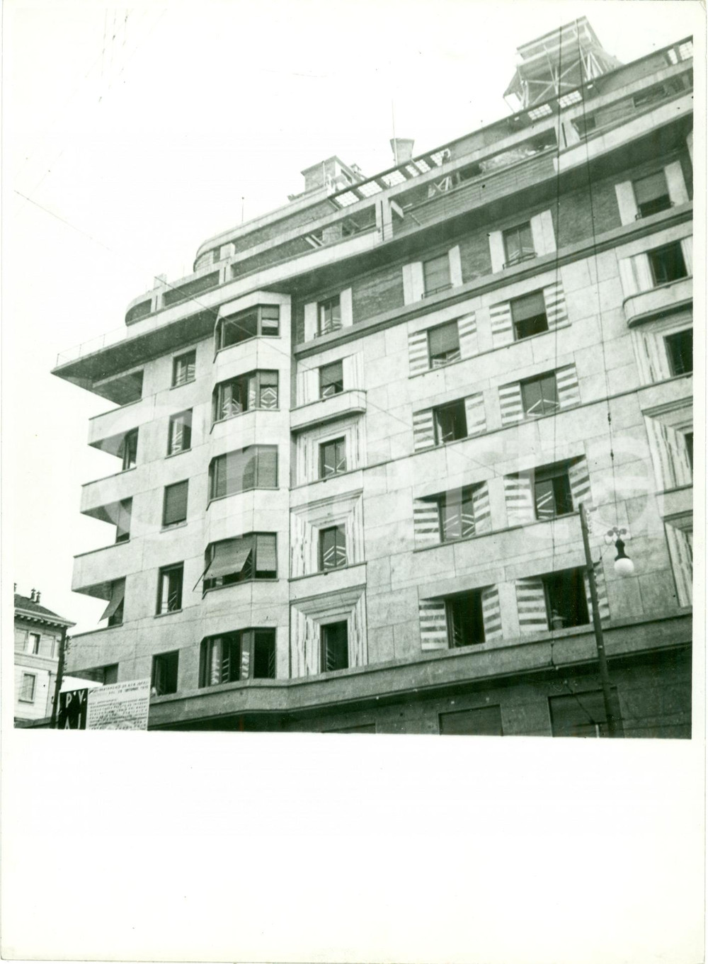 Fotografia d epoca originale 1935 MILANO Costruzione di nuovi palazzi a PORTA VITTORIA Fotografia 1