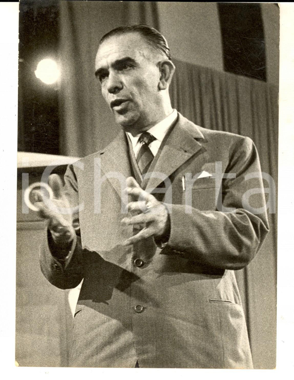Fotografia d epoca originale 1956 LASCIA O RADDOPPIA Ritratto del concorrente Gaetano DI VIETRI Foto 13x18 1