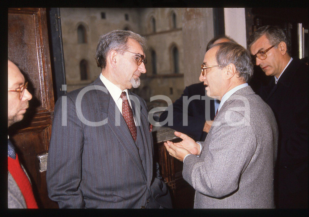 35mm vintage slide* 1988 ca MILANO Enrico DE MITA Giuseppe GUZZETTI (1)