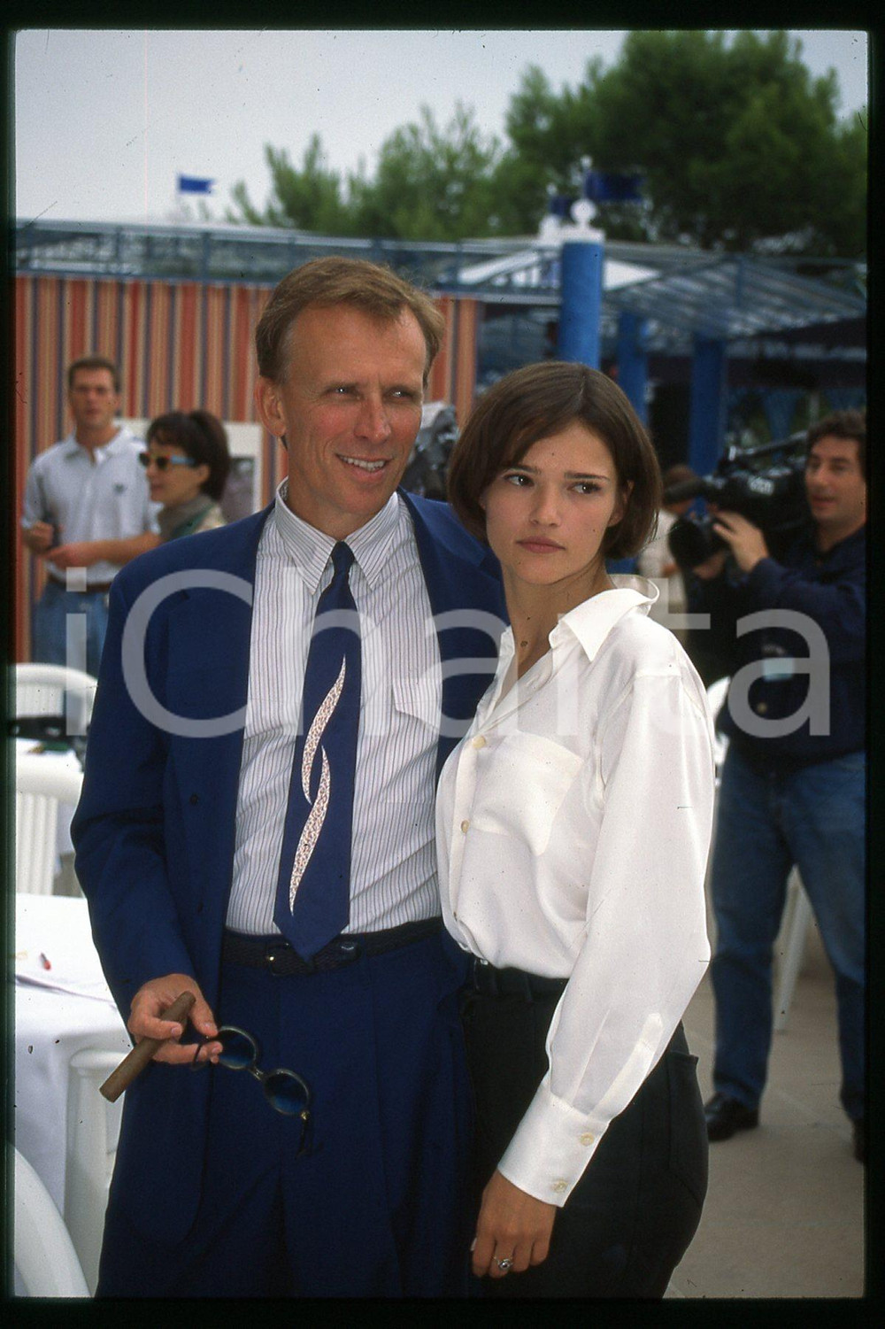 35mm vintage slide* 1994 WEST HOLLYWOOD DGA Peter WELLER Chiara CASELLI (42)