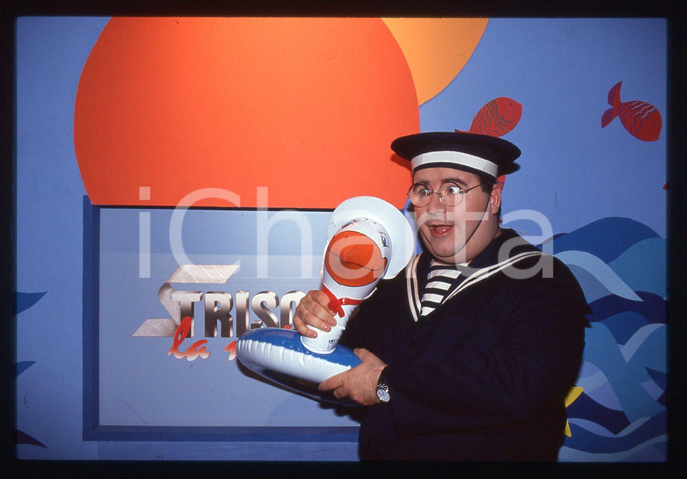 35mm vintage slide* 1992 CANALE 5 STRISCIA LA NOTIZIA - Gianni FANTONI (19)