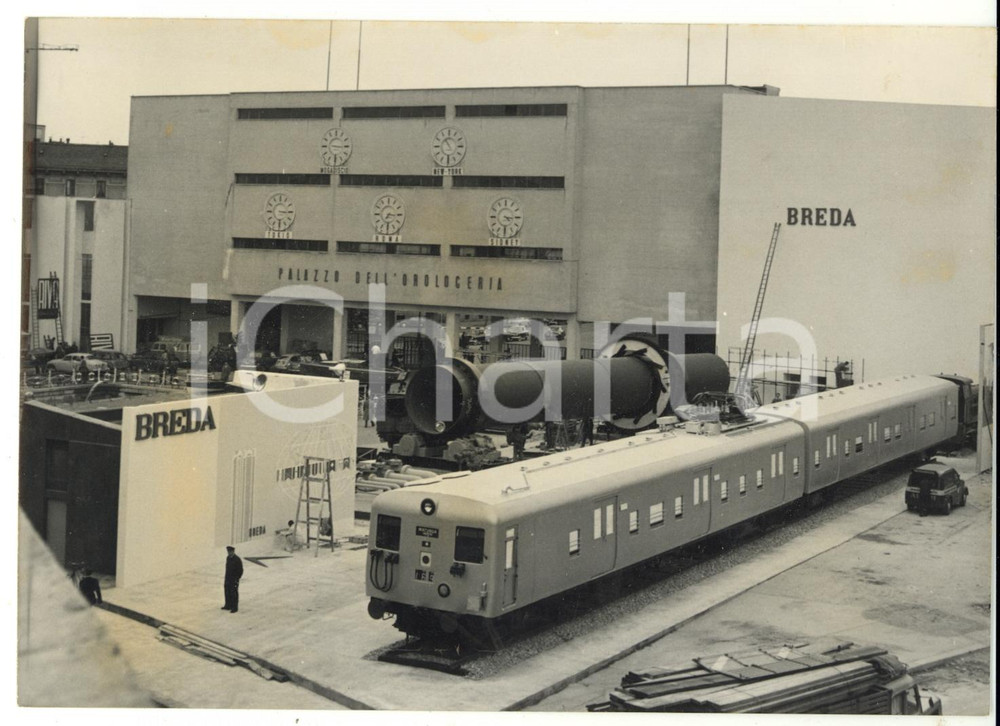 1956 MILANO FIERA CAMPIONARIA Preparativi per l'inaugurazione - Padiglione BREDA