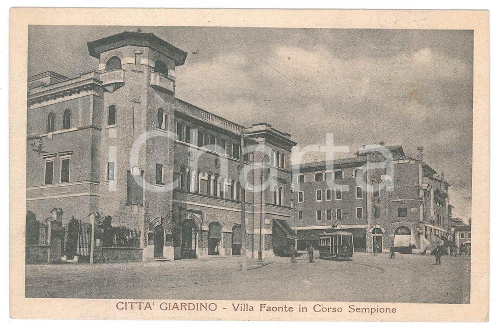 1928 ROMA Città Giardino Aniene - Villa Faonte in Corso Sempione - Cartolina FP