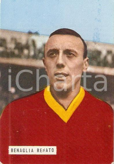 Oggetto da collezione cartaceo EDIZIONI FOTO CALCIO  CALCIATORI 1965 1966 Figurina Renato BENAGLIA n. 163 ROMA 1