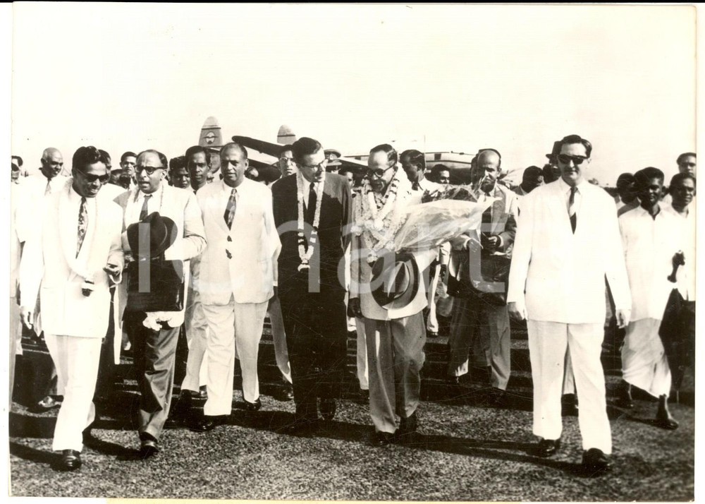 1954 GUERRA DEL VIETNAM - SAIGON - Arrivo commissione indiana per l'armistizio
