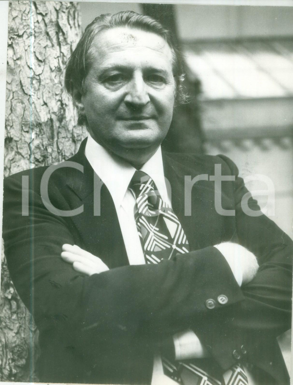 Fotografia d epoca originale 1975 ca PARIS Marcel JULLIAN nuovo direttorre del secondo canale Fotografia 1