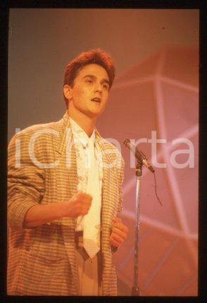 35mm vintage slide* 1985 ca MUSIC Italian singer-songwriter Michele PECORA (1)