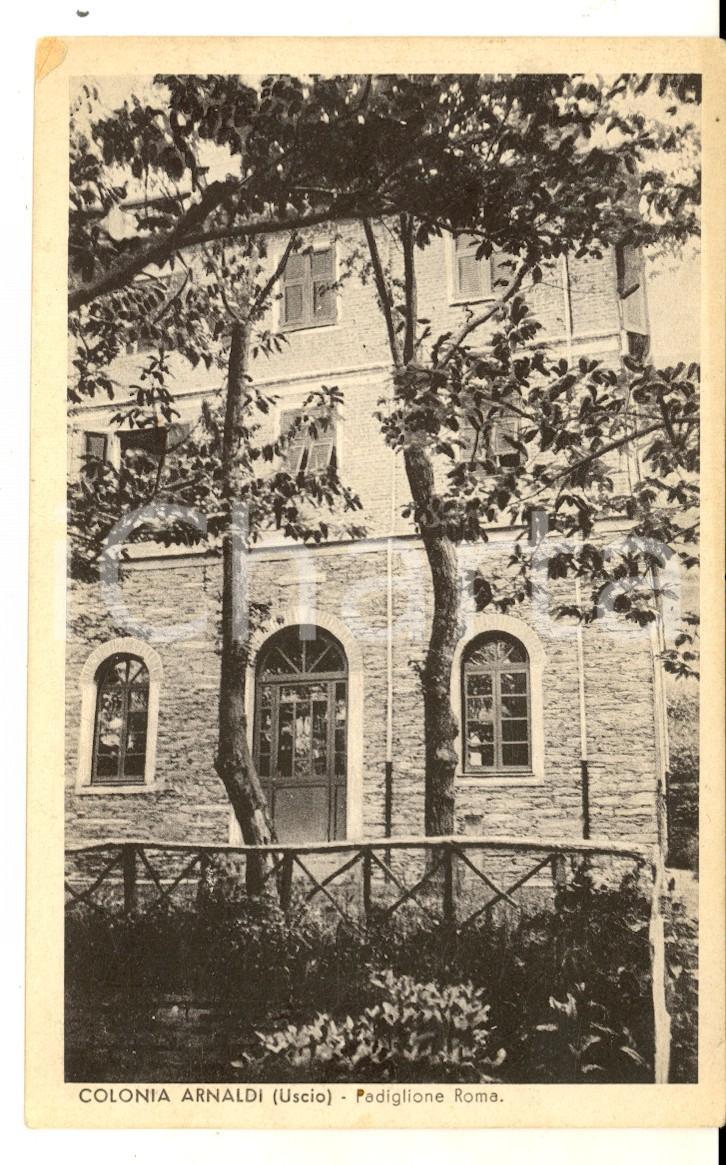 Cartolina originale da collezione 1937 USCIO GE Colonia Carlo ARNALDI  Padiglione ROMA Cartolina VINTAGE FP 1