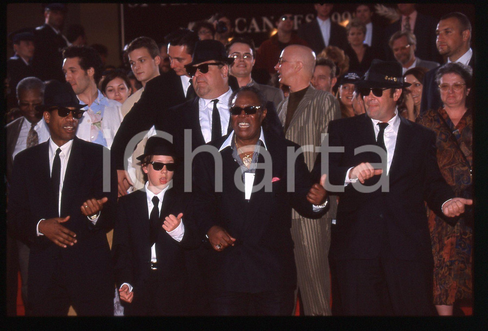35mm vintage slide* 1998 CANNES Dan AYKROYD John GOODMAN B.B. KING Joe MORTON 2