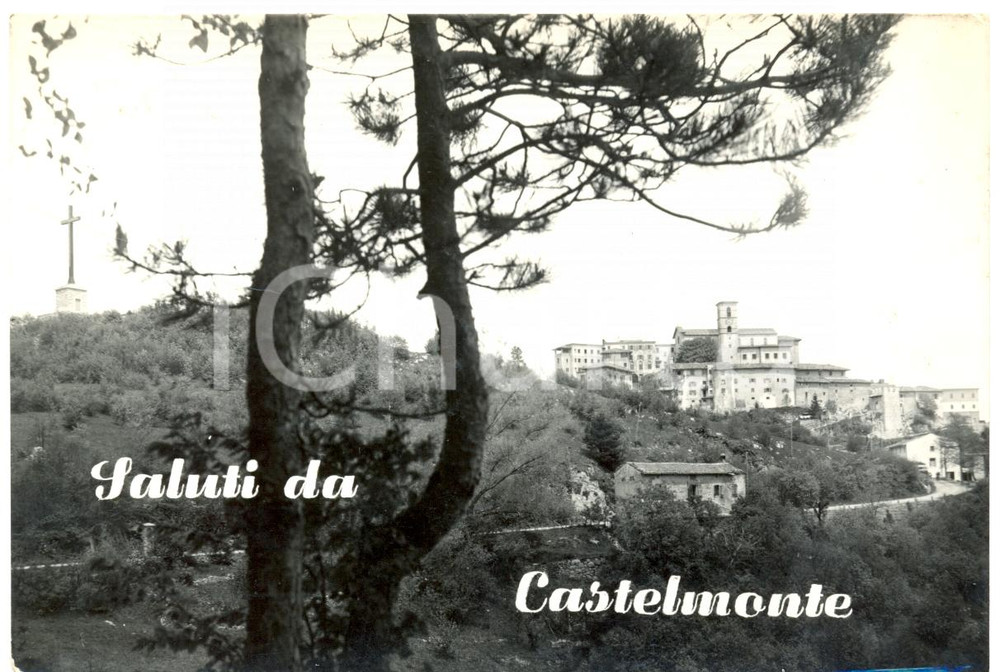 Cartolina originale da collezione 1957 CIVIDALE UD Castello e Santuario CASTELMONTE Cartolina postale FG VG 1